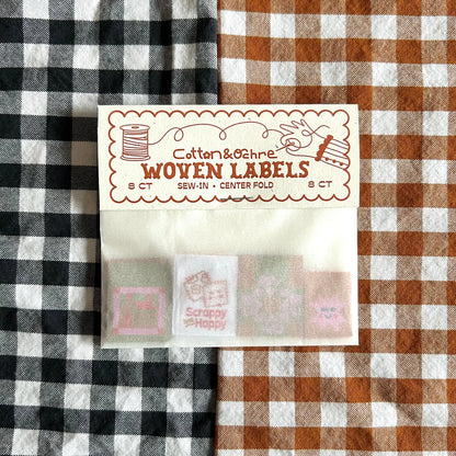Quilty Pack Sew-in Folded Woven Labels by Cotton and Ochre