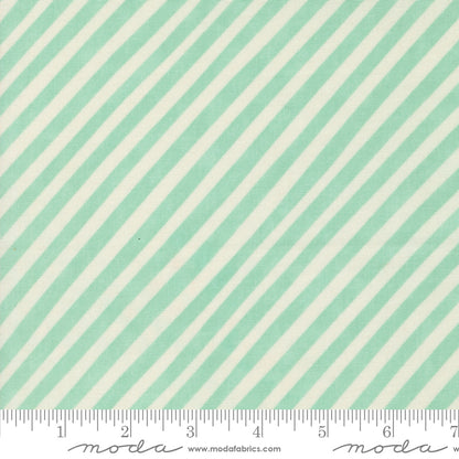 Love Letter Diagonal Stripe Seafoam