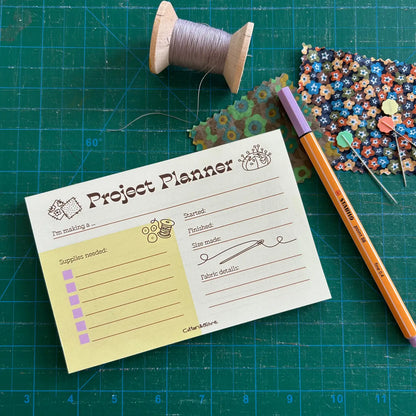 Project Planner Notepad by Cotton and Ochre