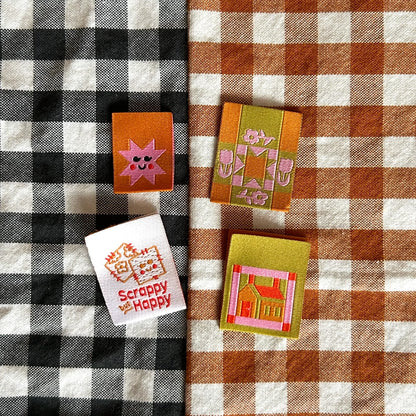 Quilty Pack Sew-in Folded Woven Labels by Cotton and Ochre