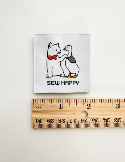 Sew Happy Woven Labels by Minki Kim