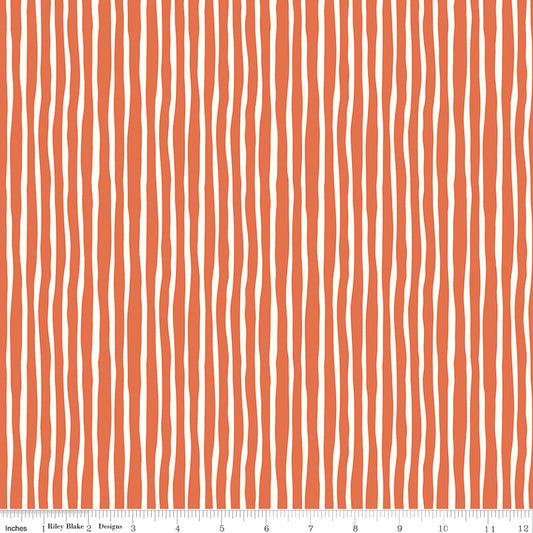 Hoist the Sails Orange Stripe - Riley Blake Designs