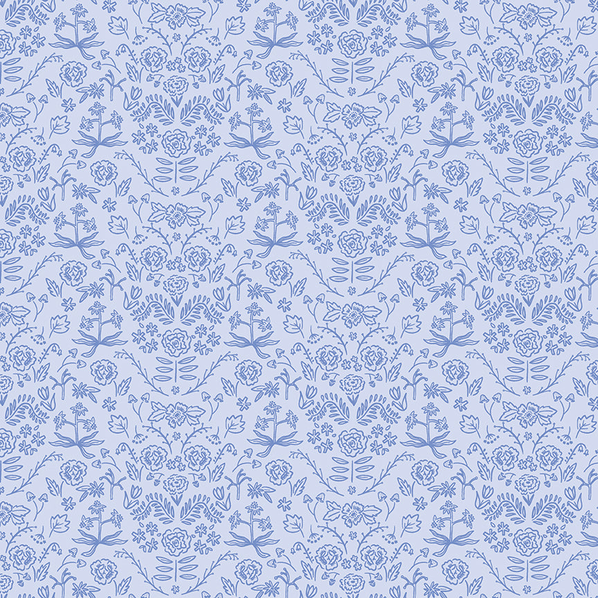 Chloe Damask in Light Blue