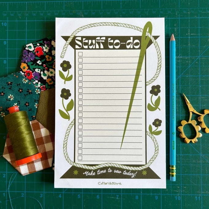 Stuff To-Do Notepad by Cotton and Ochre