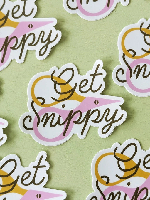 Get Snippy Sticker by Cotton and Ochre