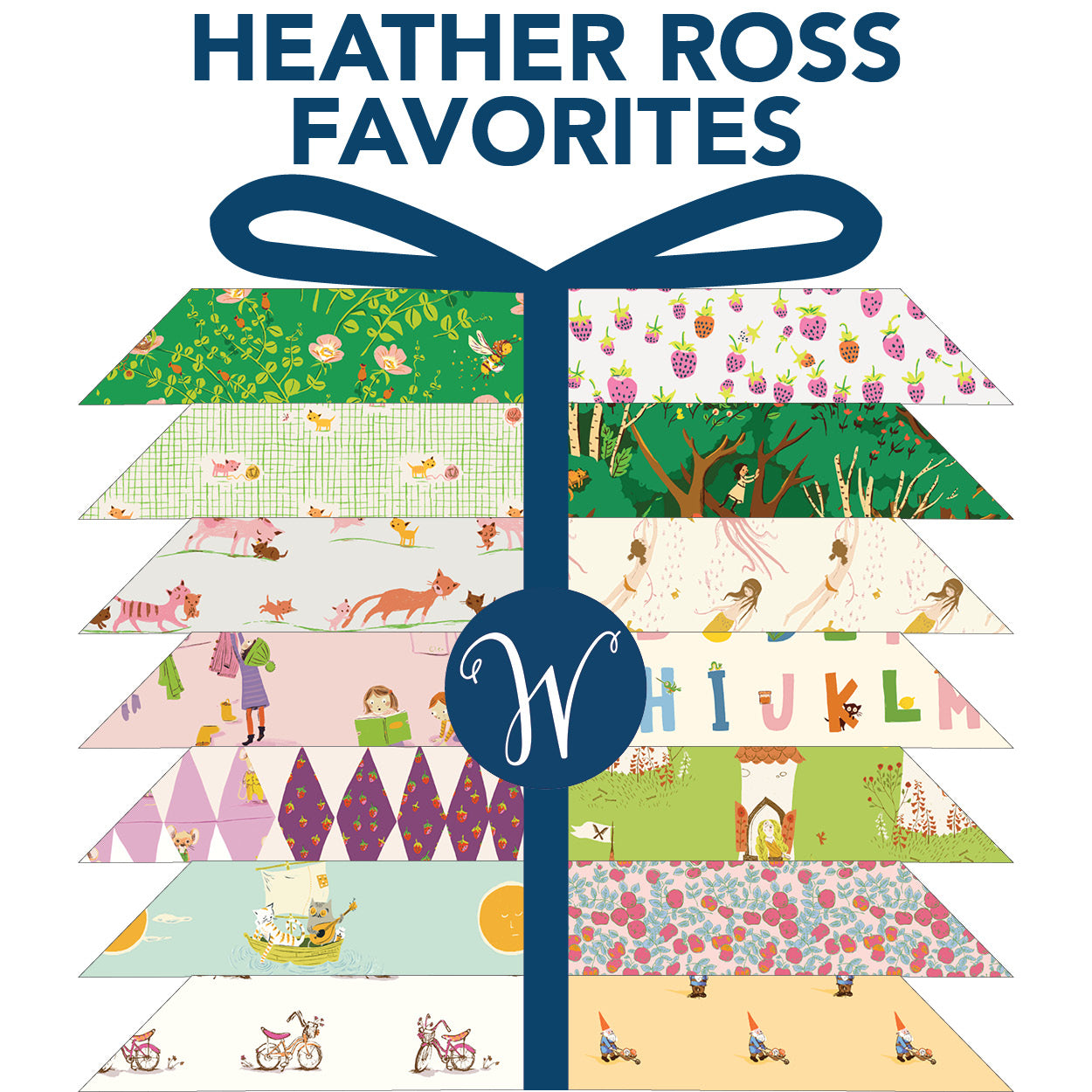 Heather Ross Favorites Factory Fat Quarter Bundle - 27 pieces