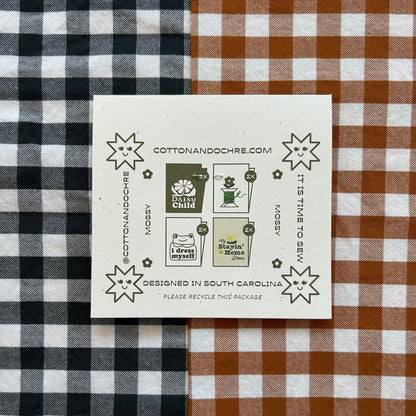 Mossy Pack Sew-in Folded Woven Labels by Cotton and Ochre