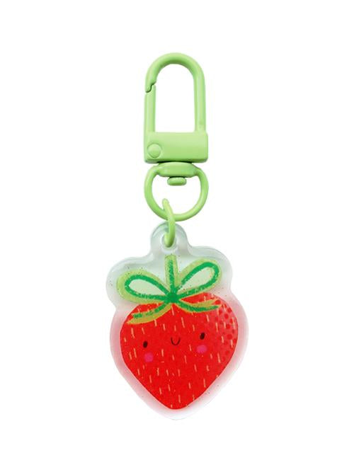 Lizzy House Strawberry Charm Zipper Pull