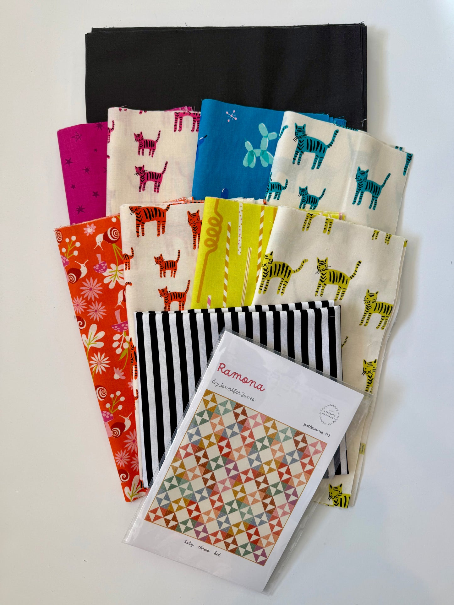 Tigers Quilt Kit - Pre-cut and Ready to Sew! - Ramona Quilt Pattern Included