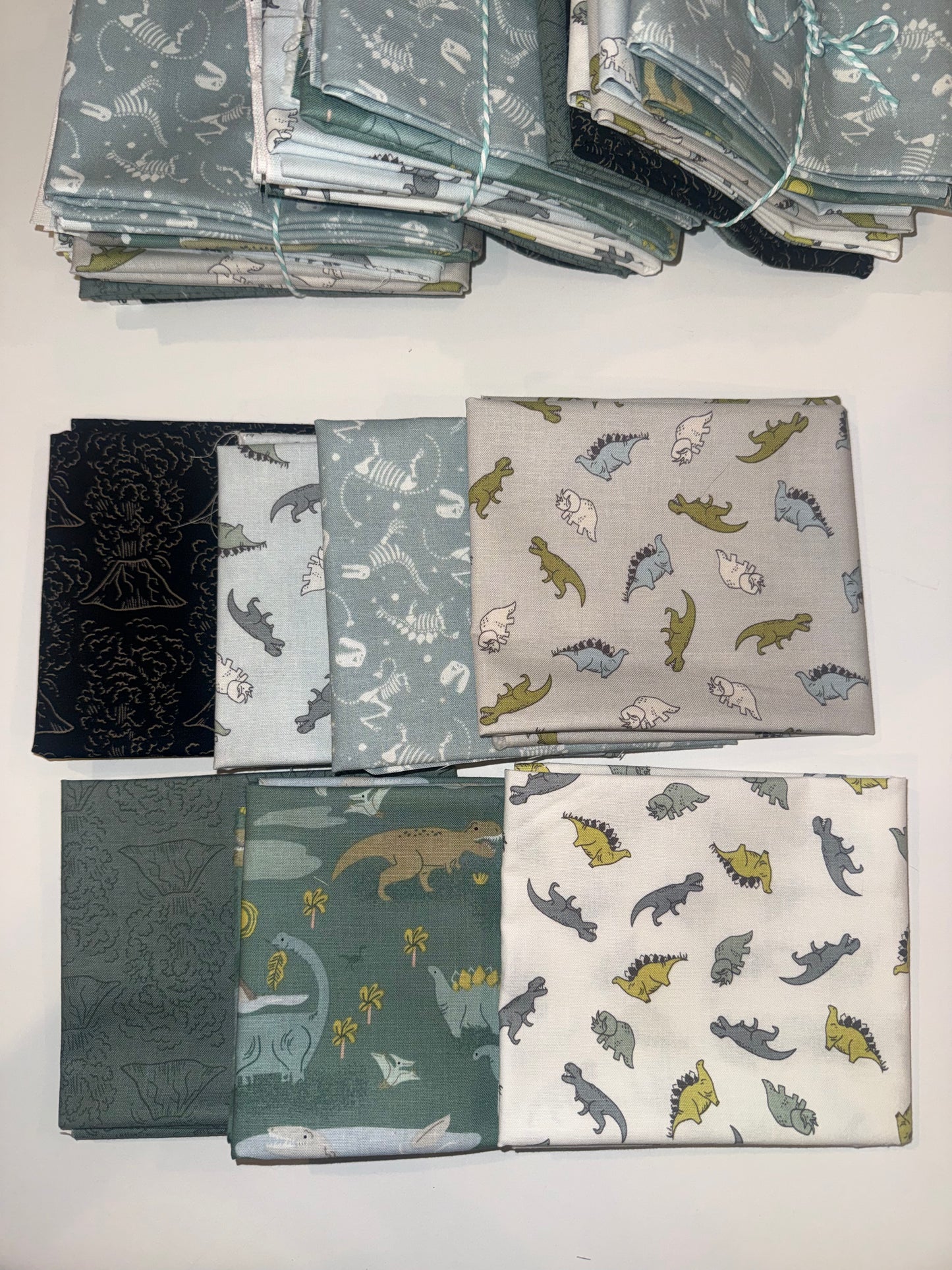 Riley Blake *Out of Print* Roar - Dinosaurs, Citrus and Mint Designs, 7 Piece FQB