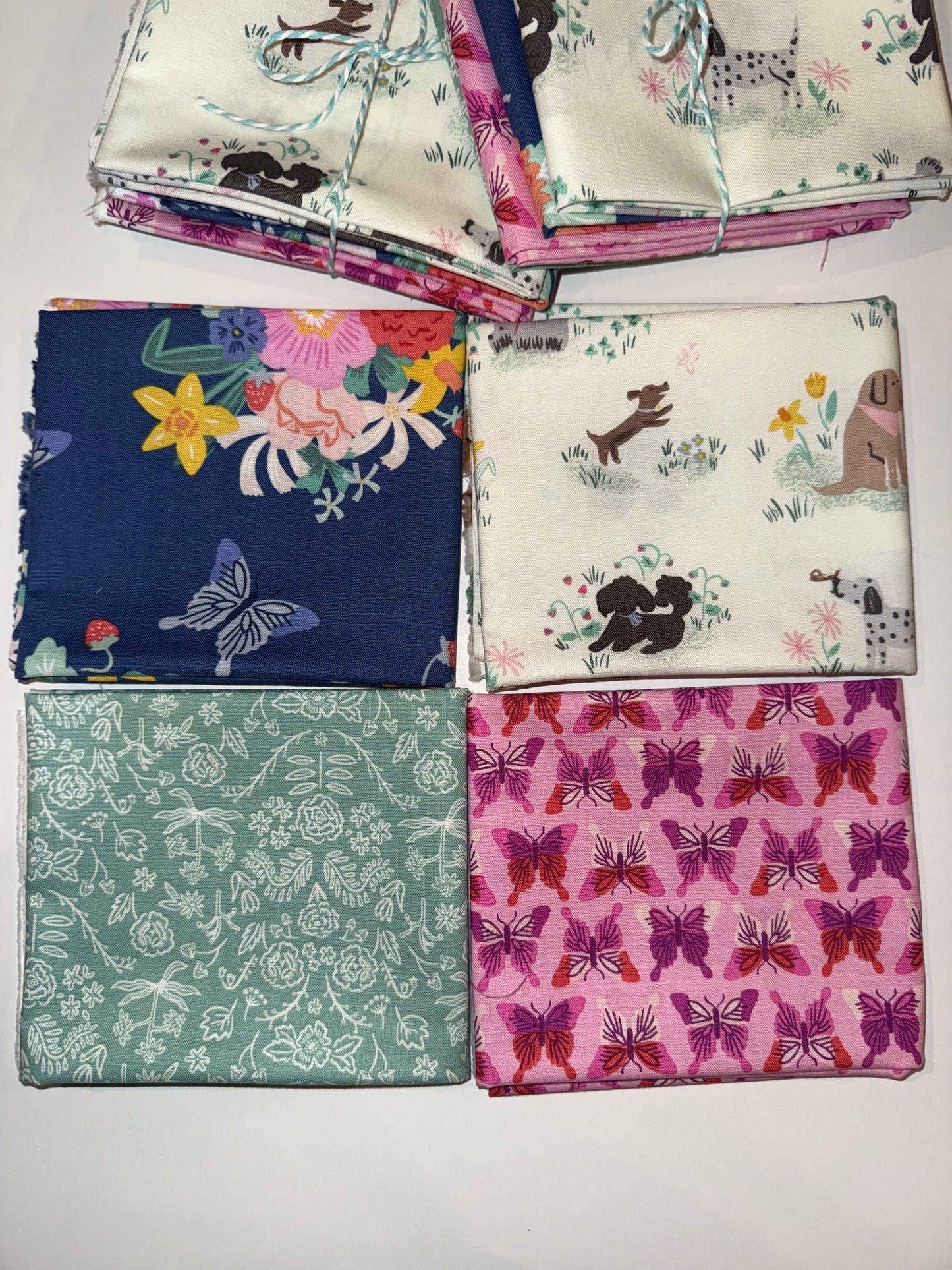 Riley Blake, Chloe, Citrus and Mint Designs, 4 Piece bundle