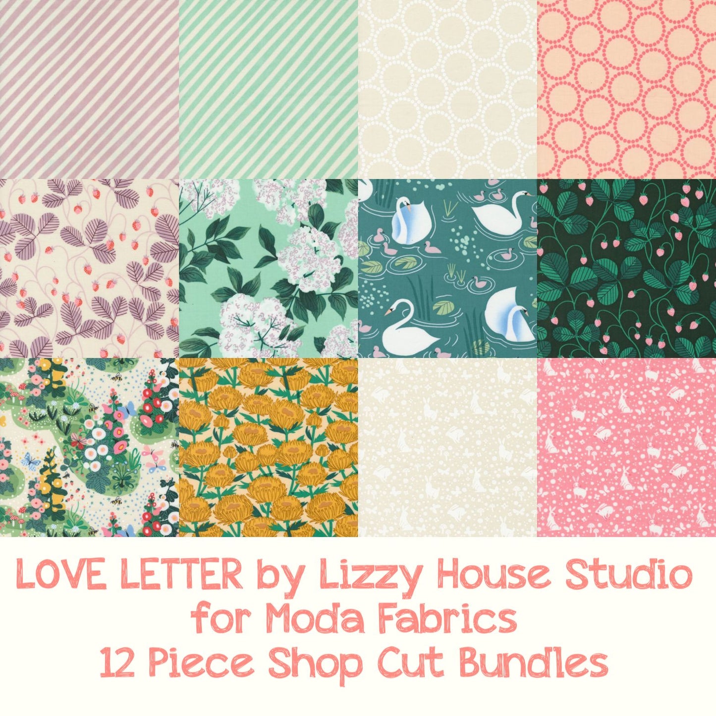 Love Letter Shop Cut Bundles by Lizzy House Studios for Moda Fabrics