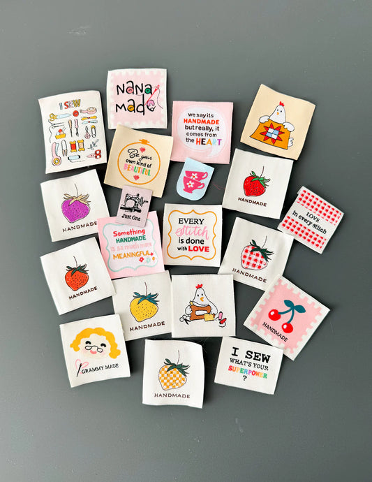 Assorted Collection of Minki Kim Woven Labels (20 Pieces)