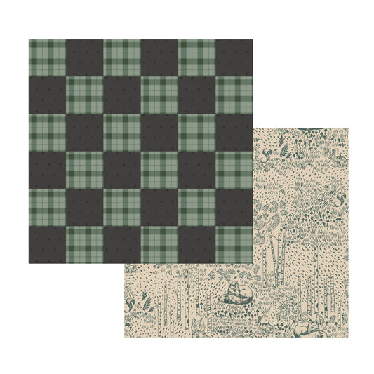 Checkered Pillow Kit - Woodland Plaid