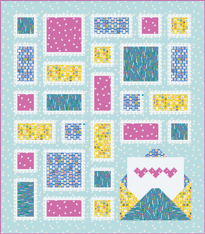 Happy Mail Quilt Kit - with Salutations Collection from Rashida Coleman Hale
