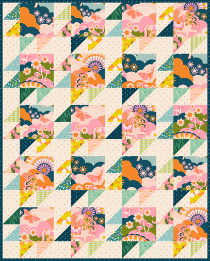 Carousel Layer Cake Bear Paws Quilt Kit
