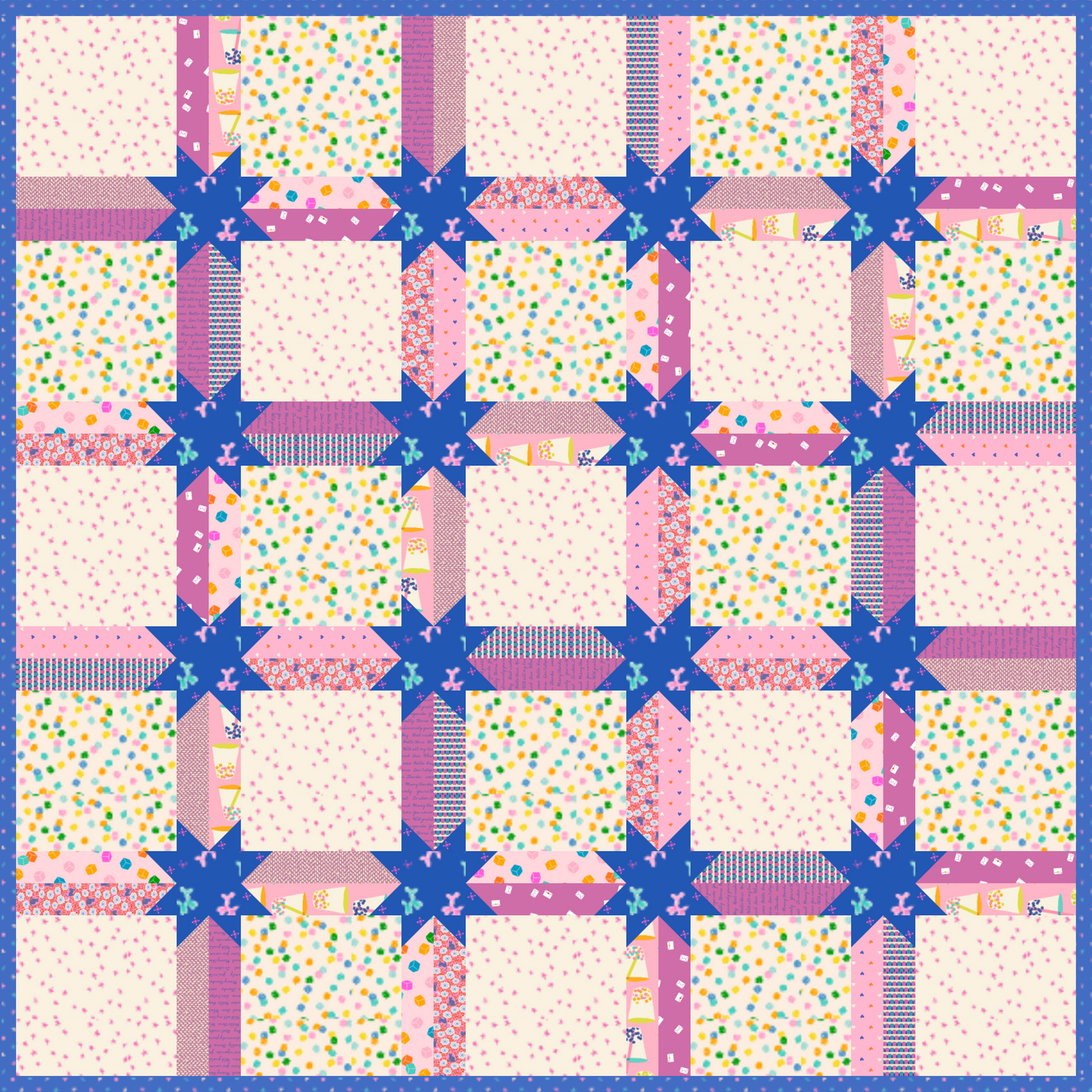 Edna Neon Quilt Kit