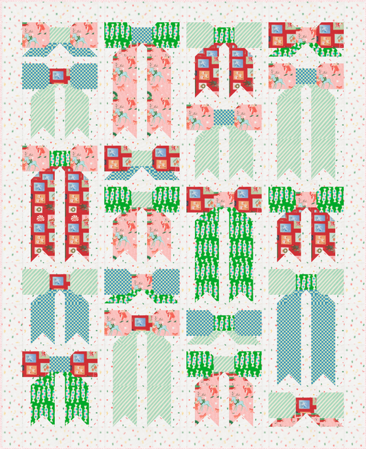 Christmas Bows - Top Knot Quilt Kit