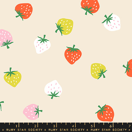 Strawberry Toss in Shell - Strawberry Collection by Kimberly Kight