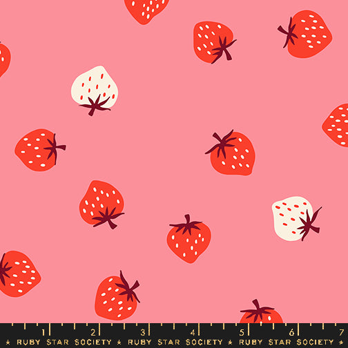 Strawberry Toss in Sorbet - Strawberry Collection by Kimberly Kight