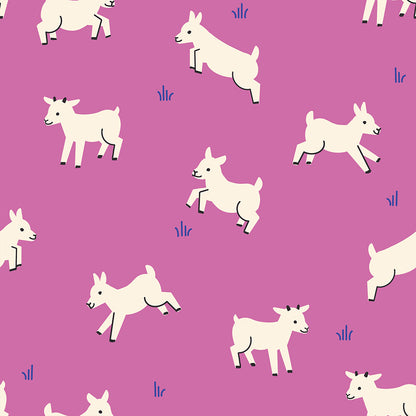 Baby Goats in Heliotrope - Animal Animal Collaborative Collection