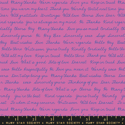 Salutations Heliotrope Hello Goodbye by Ruby Star Society
