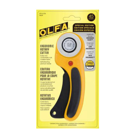 Olfa Ergonomic Rotary Cutter 45mm - PRE-ORDER!!!