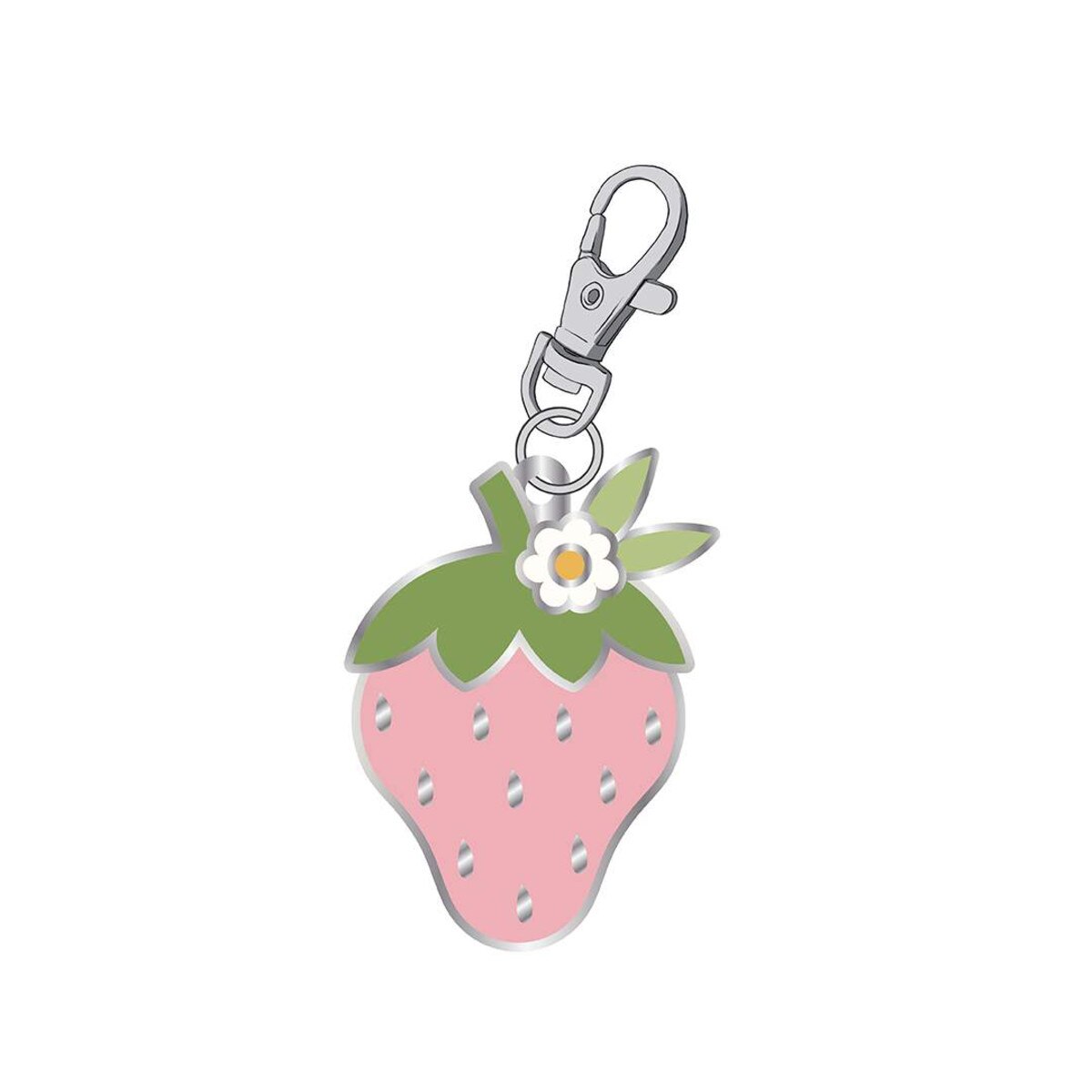 Happy Strawberry Enamel Charm by Lori Holt from Riley Blake Designs