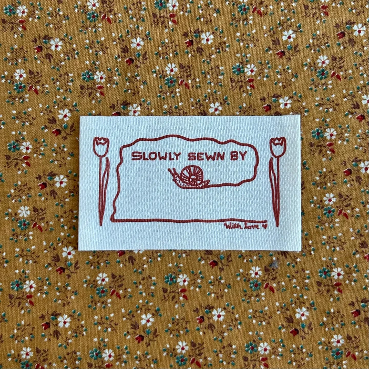Sewn Slow Quilt Labels by Cotton and Ochre