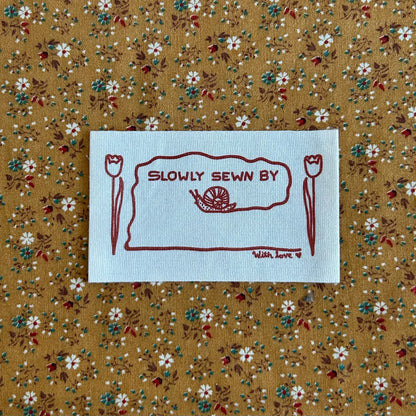 Sewn Slow Quilt Labels by Cotton and Ochre