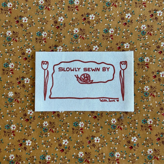 Sewn Slow Quilt Labels by Cotton and Ochre