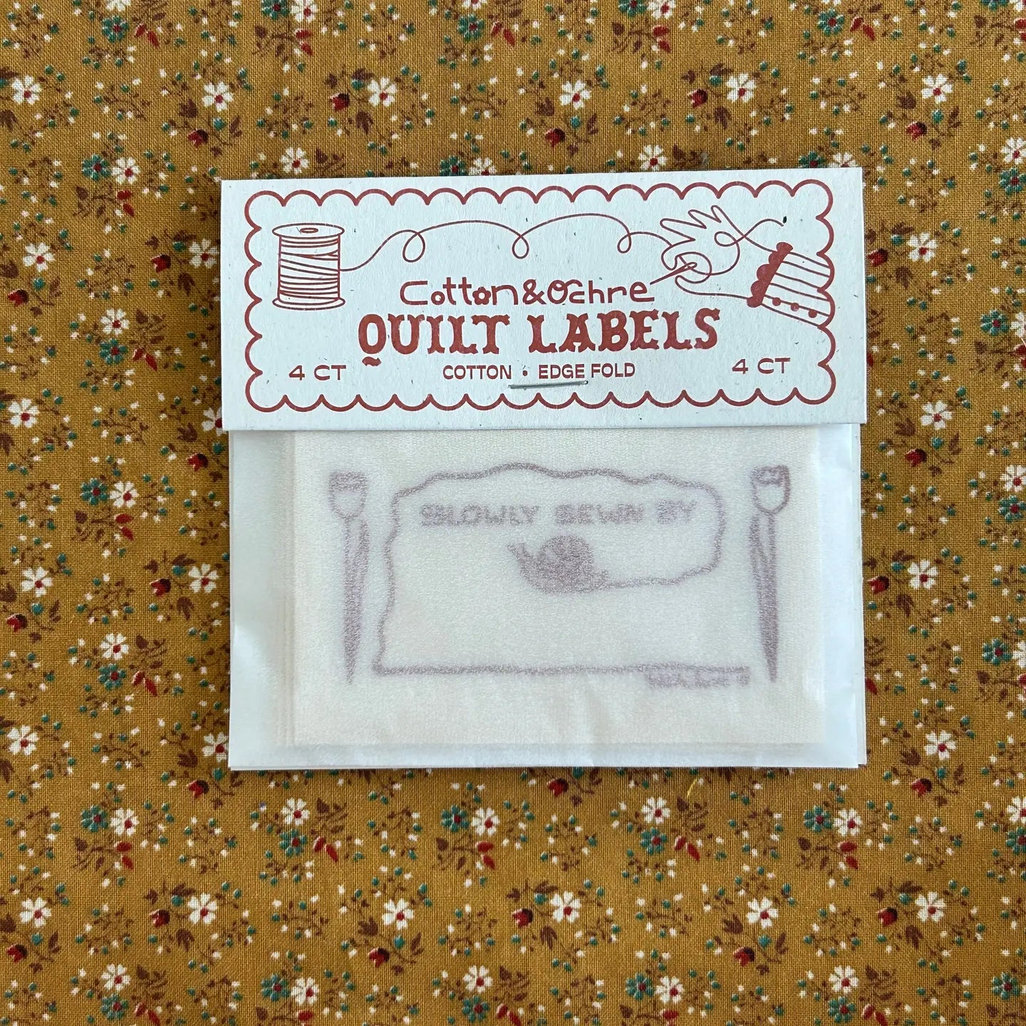 Sewn Slow Quilt Labels by Cotton and Ochre