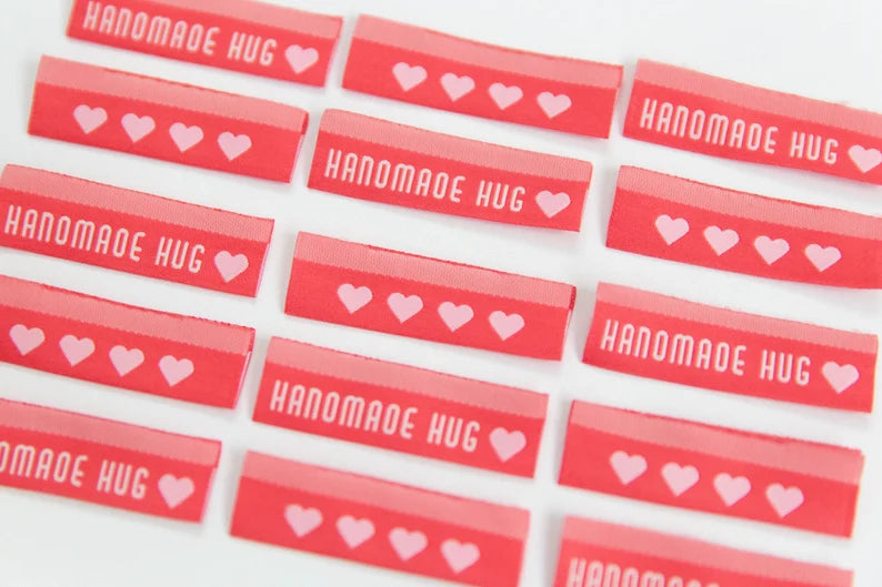 Handmade Hug - Woven Labels by Lolly Tags