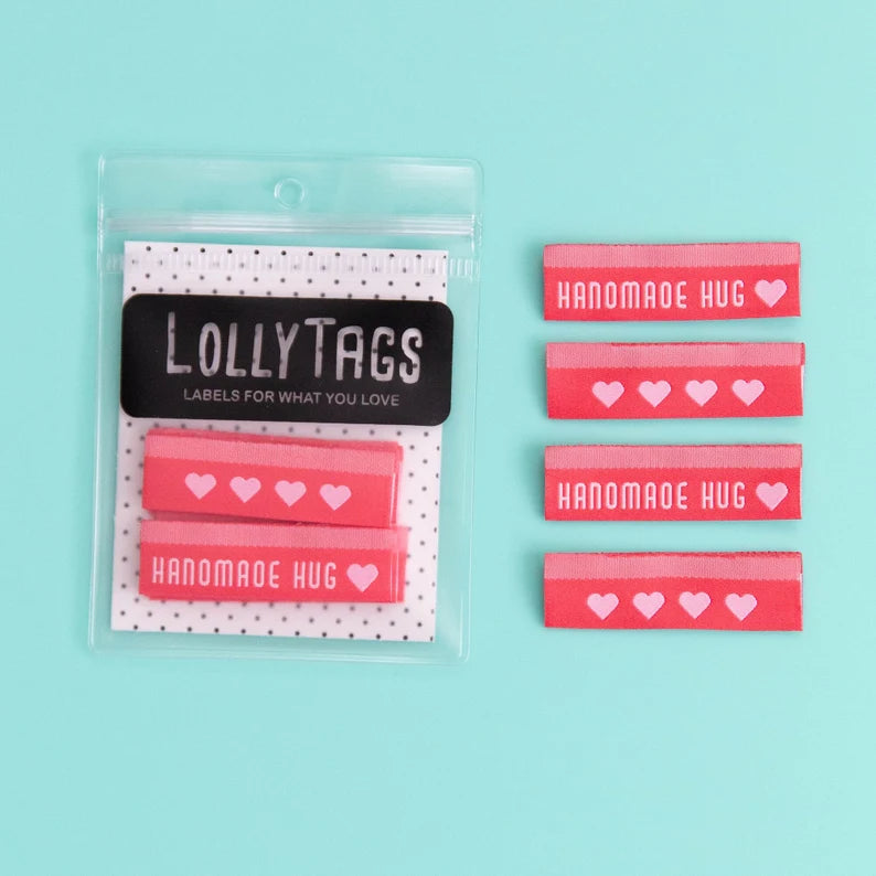 Handmade Hug - Woven Labels by Lolly Tags