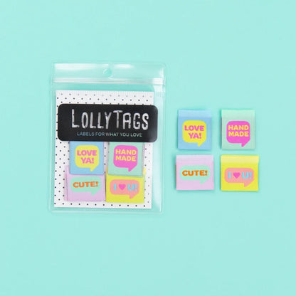 Speech Bubbles - Variety - Woven Labels by Lolly Tags