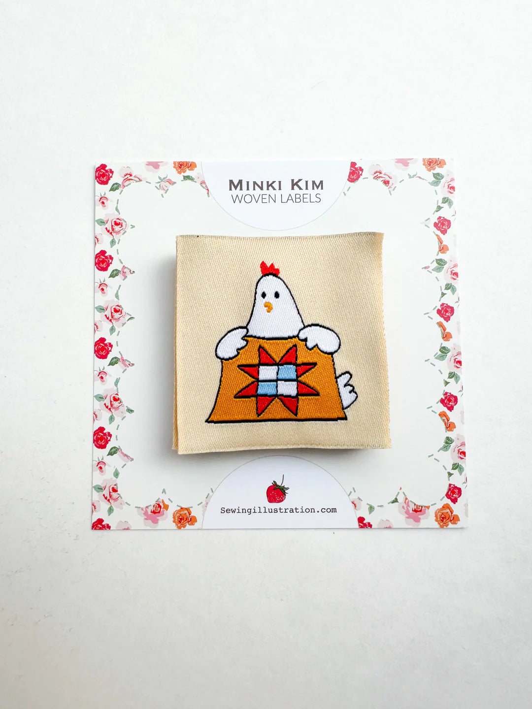 Quilter Chicken Woven Labels by Minki Kim