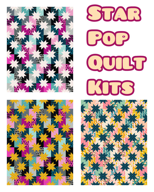 Star Pop Quilt Kit - Multiple Variations