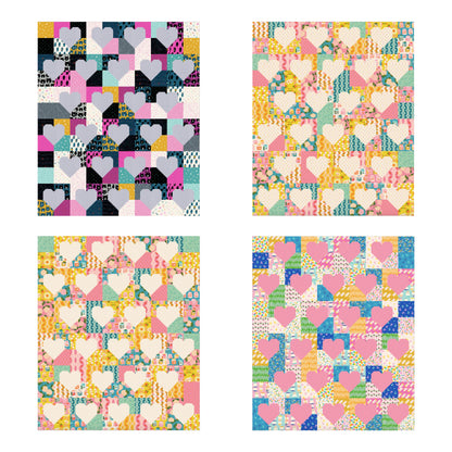 Patchwork Hearts II Quilt Kit - Multiple Variations