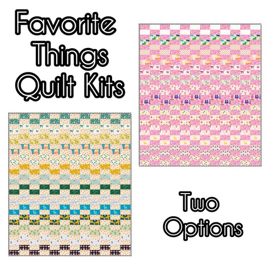 Favorite Things Quilt Kit - Charm Pack Split Pattern Included - Two Options
