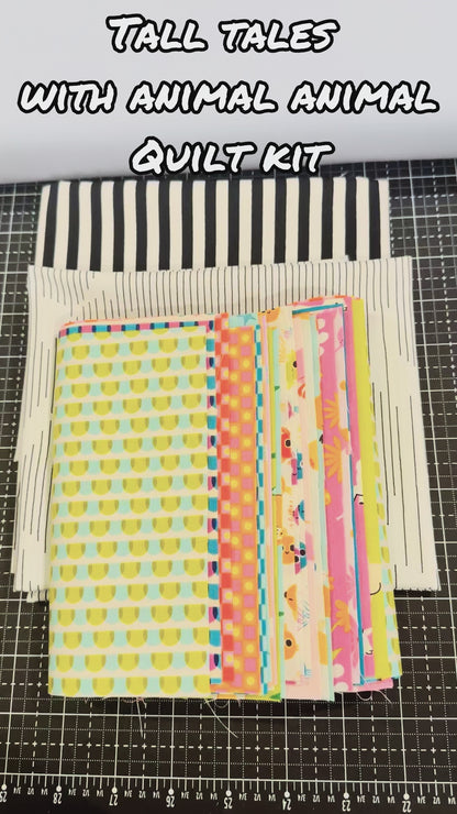 Tall Tales Quilt Kit with Animal Animal Collection - Baby/Toddler Size