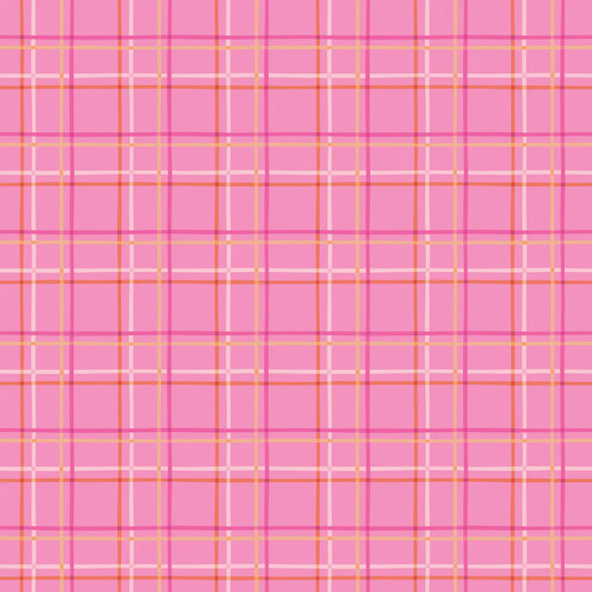 New Dawn Pink Pink Plaid - Riley Blake Designs - *OOP