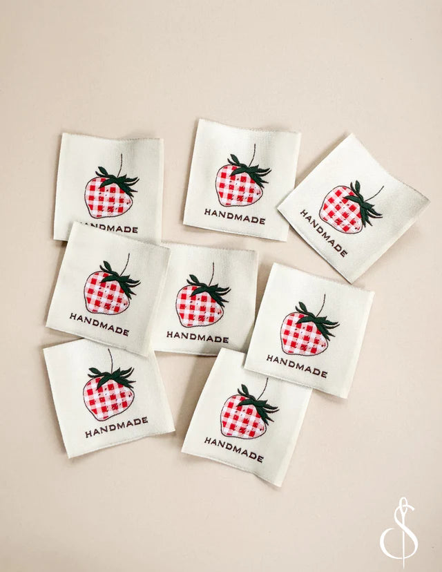 Check Strawberry - Woven Labels by Minki Kim