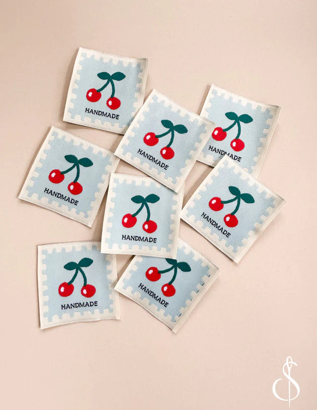 Blue Cherry - Woven Labels by Minki Kim